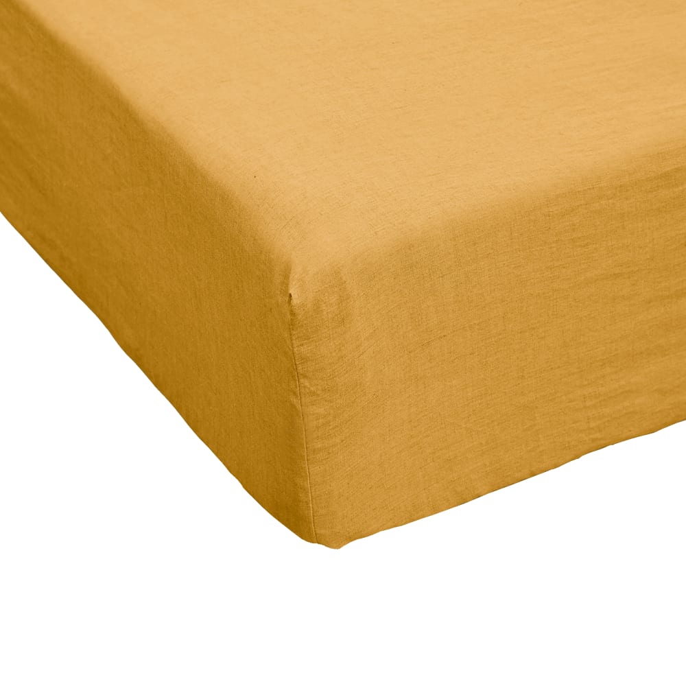 Drap housse lin français