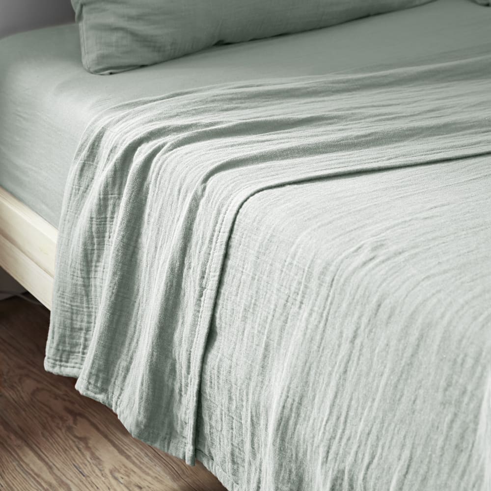 Drap plat gaze de coton