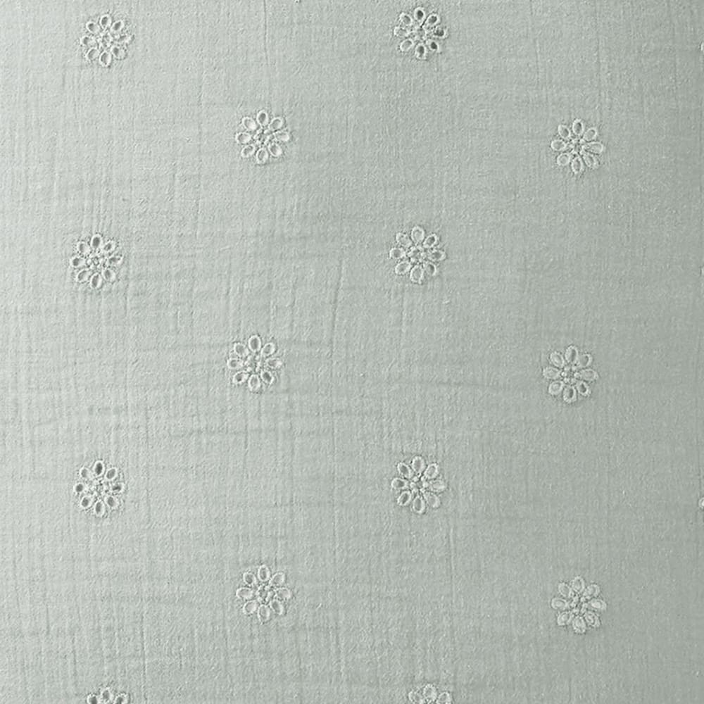 Taie d'oreiller 60x60 cm Gaze de Coton à fleurs Eucalyptus — vue 3