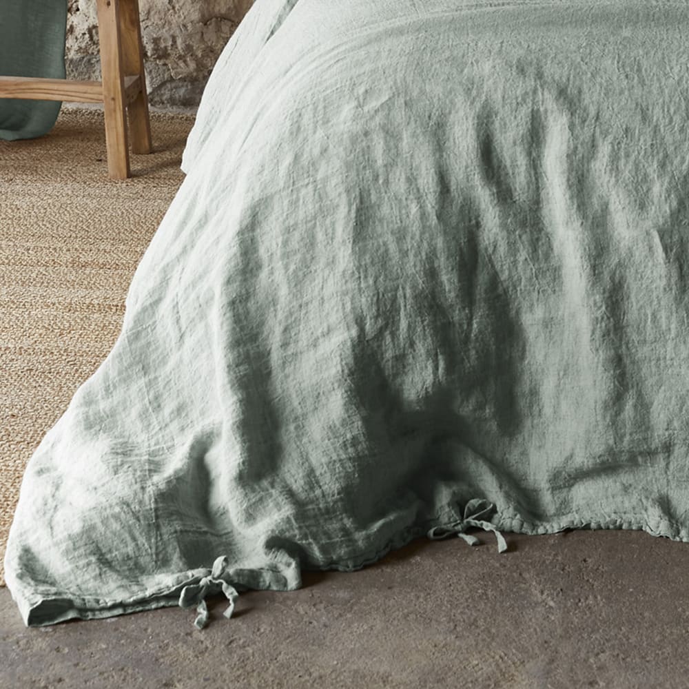 Housse de couette lin français unie 240x260 cm — vue 4
