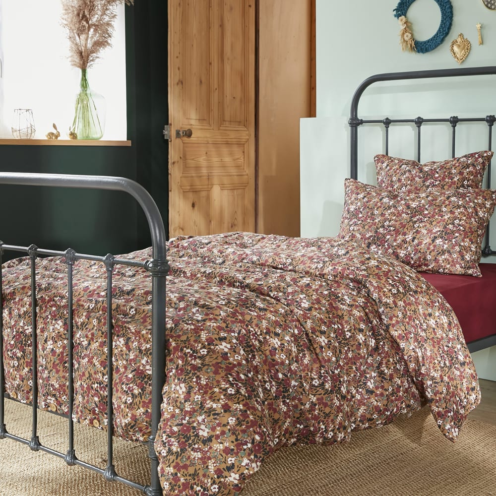 Housse de couette gaze de coton à motifs 140x200 cm