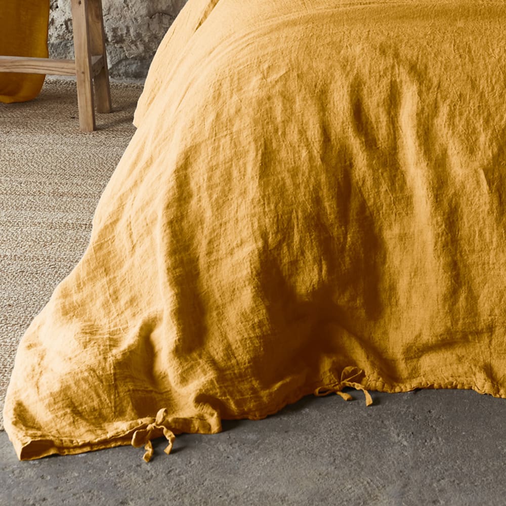 Housse de couette lin français unie 240x260 cm — vue 4
