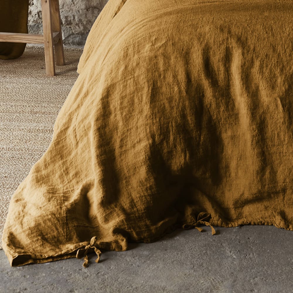 Housse de couette lin français unie 220x240 cm — vue 4