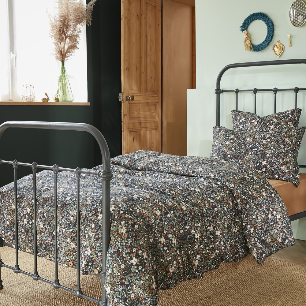 Housse de couette gaze de coton à motifs 140x200 cm