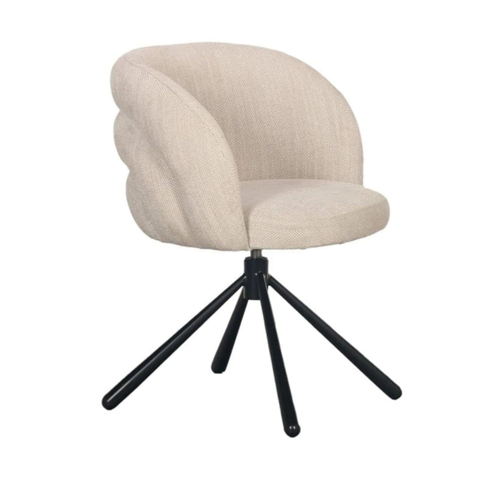 Pole to Pole Drehbarer Armlehnstuhl, beige - Stoff
