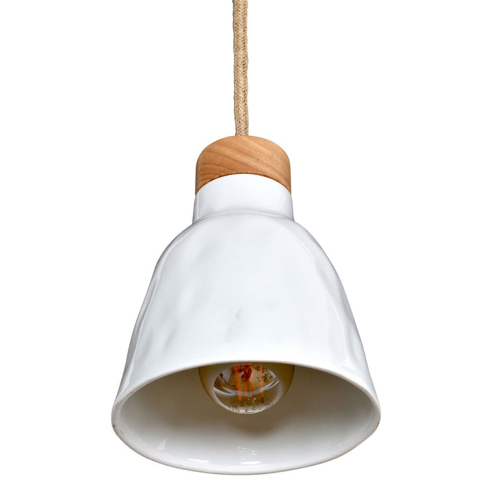 Applique baladeuse porcelaine avec interrupteur Diam.12