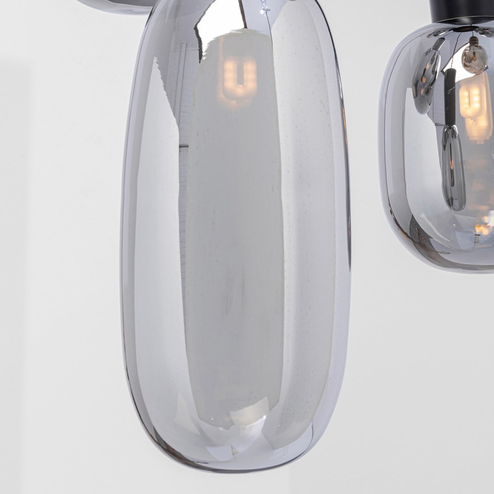 Suspension en verre et acier noir — vue 4