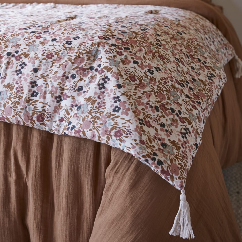 Bout de lit gaze de coton nora naturel 90x200 cm — vue 3