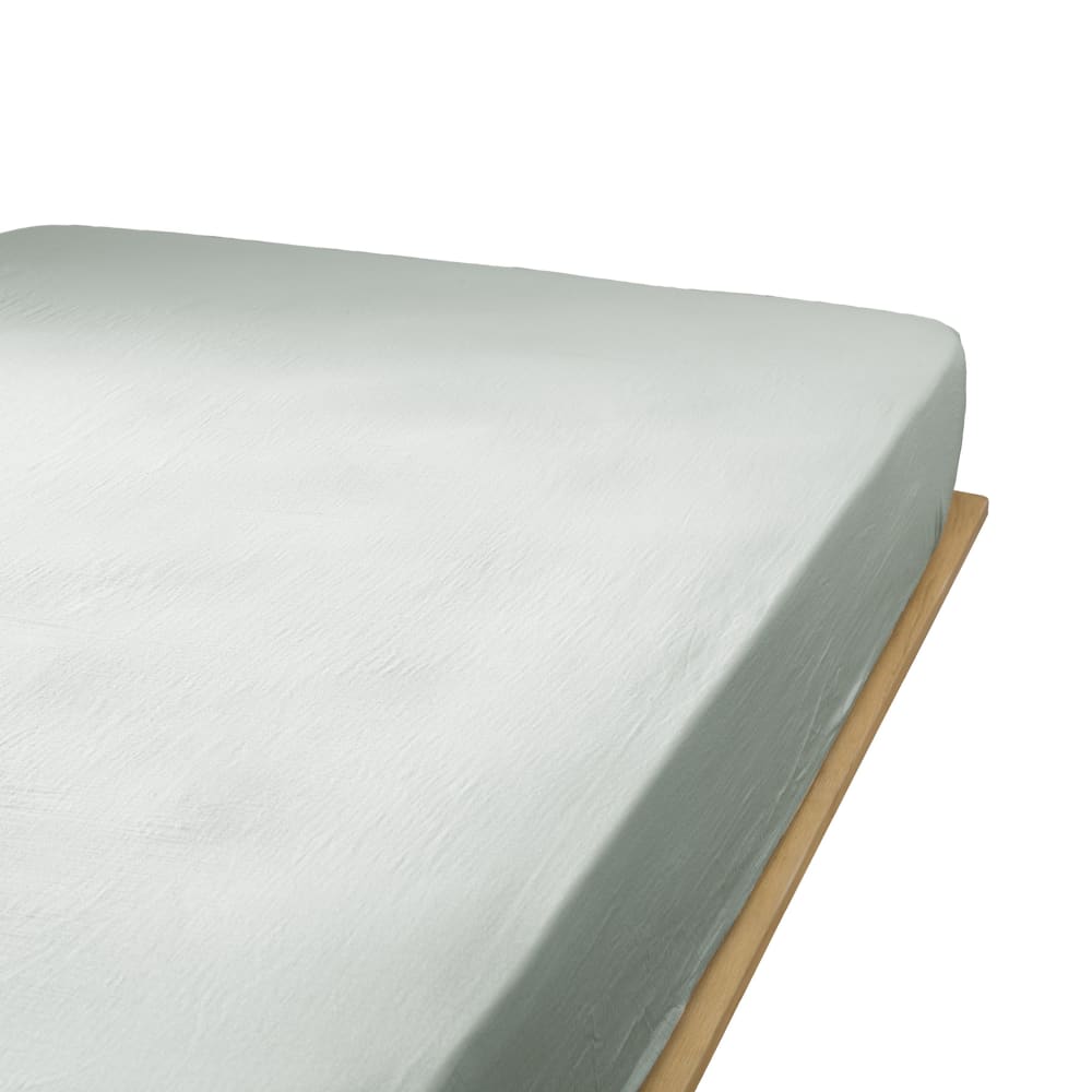 Drap housse gaze de coton unie 90x190 cm