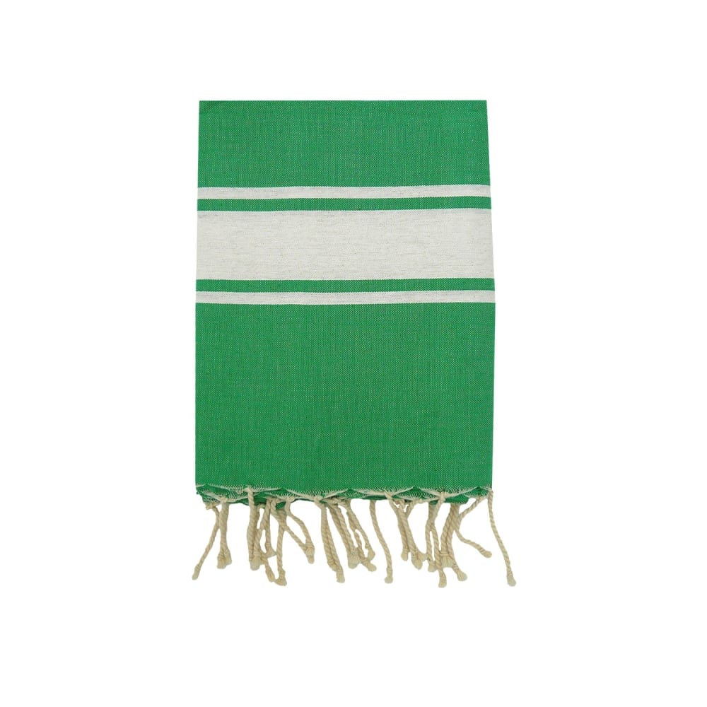 Fouta plate traditionnelle  ''Kozo'' Vert  100x200