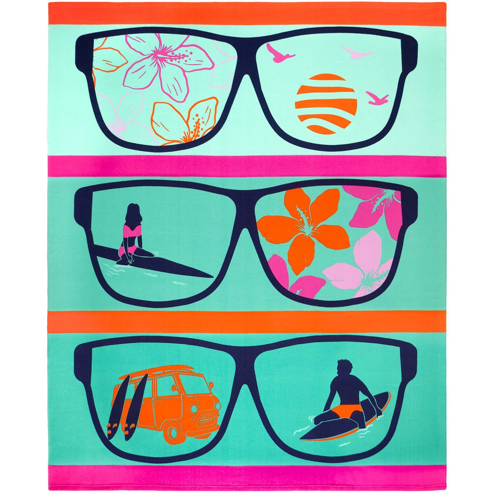 Serviette de plage  microfibre Bleu    Manilva 140x170