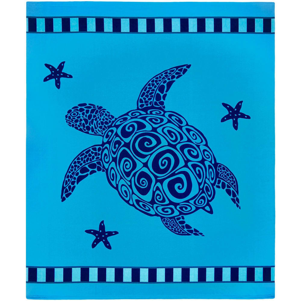 Serviette de plage  microfibre Bleu    Galapagos 140x170