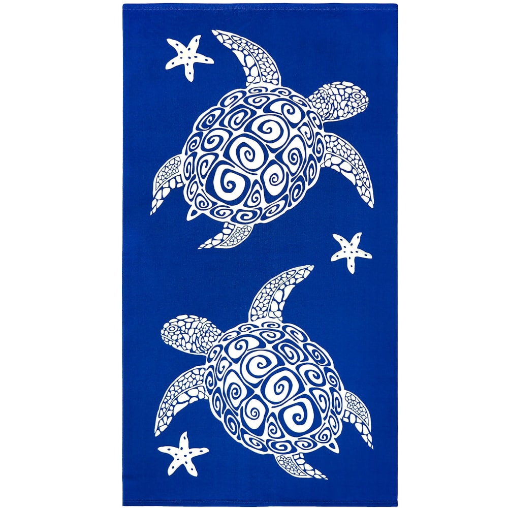 Serviette de plage microfibre Bleu    Bari 90x170