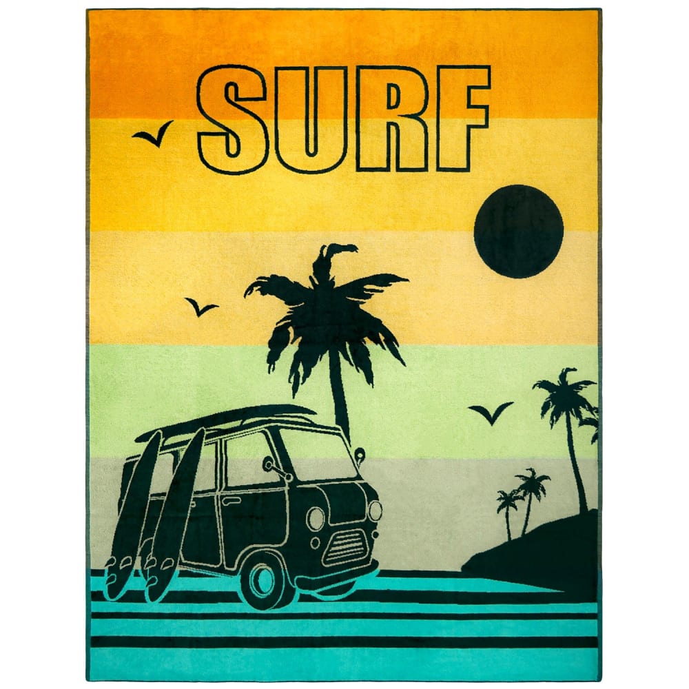 Serviette de plage  éponge Velours Multicolore    Yari 140x180