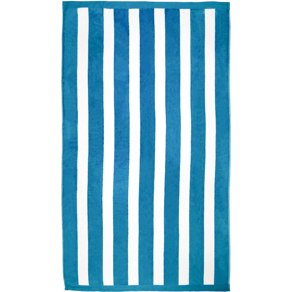Serviette de plage éponge Velours ''Bahia'' Bleu Canard 100x175