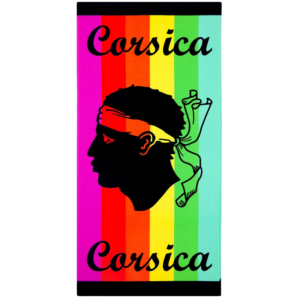 Serviette de plage  microfibre Multicolore Fino 70x140