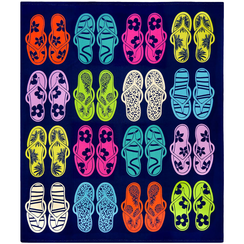 Serviette de plage microfibre Multicolore Fiuzzi 140x170