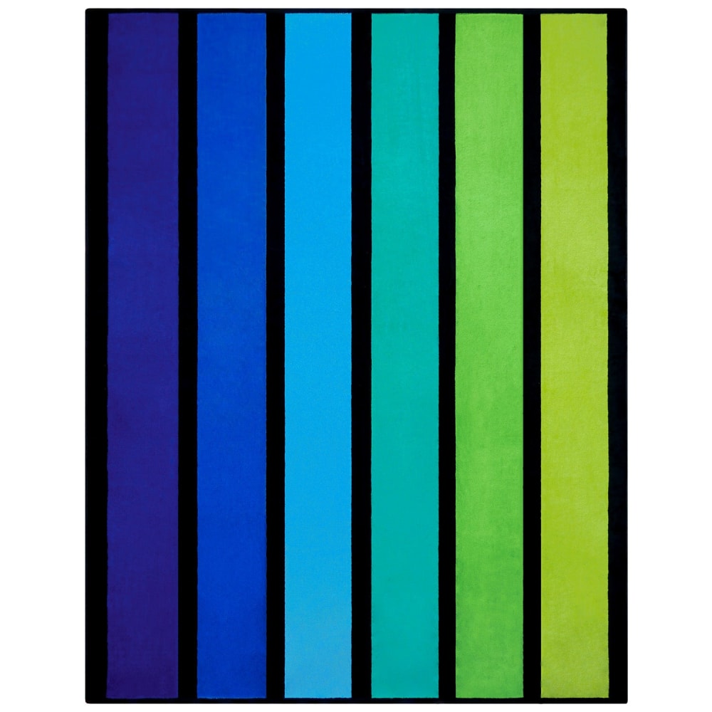 Serviette de plage  éponge Velours Jacquard Vert    Happy Men  140x180