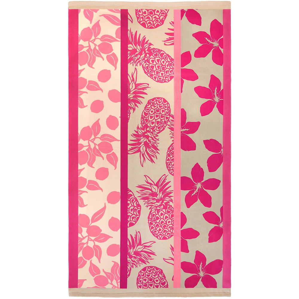 Serviette de plage microfibre Rose  Tropea 90x170