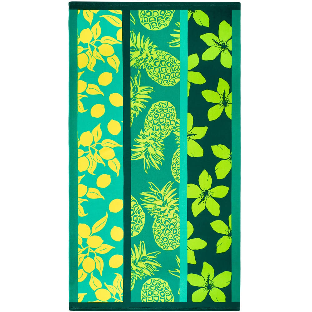 Serviette de plage microfibre Vert    Mitjana  90x170