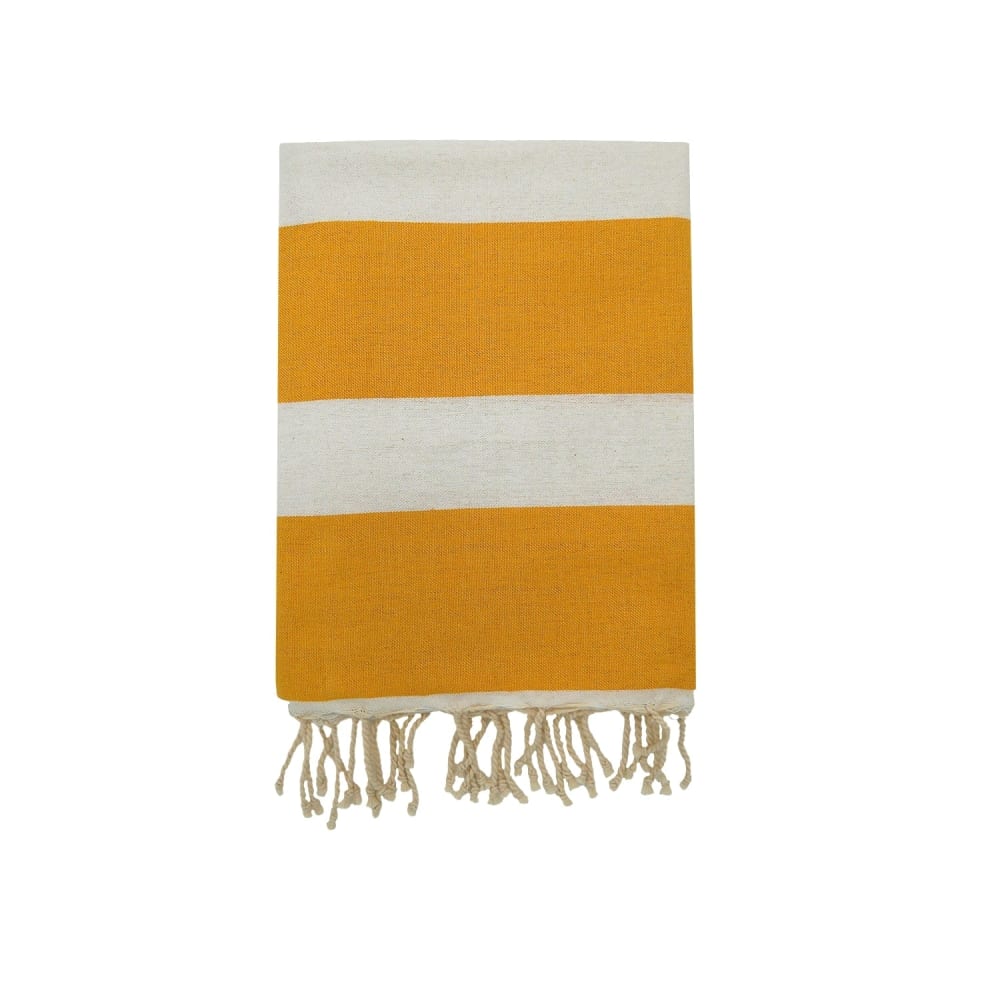 Fouta plate traditionnelle ''Transat'' Tournesol 100x200
