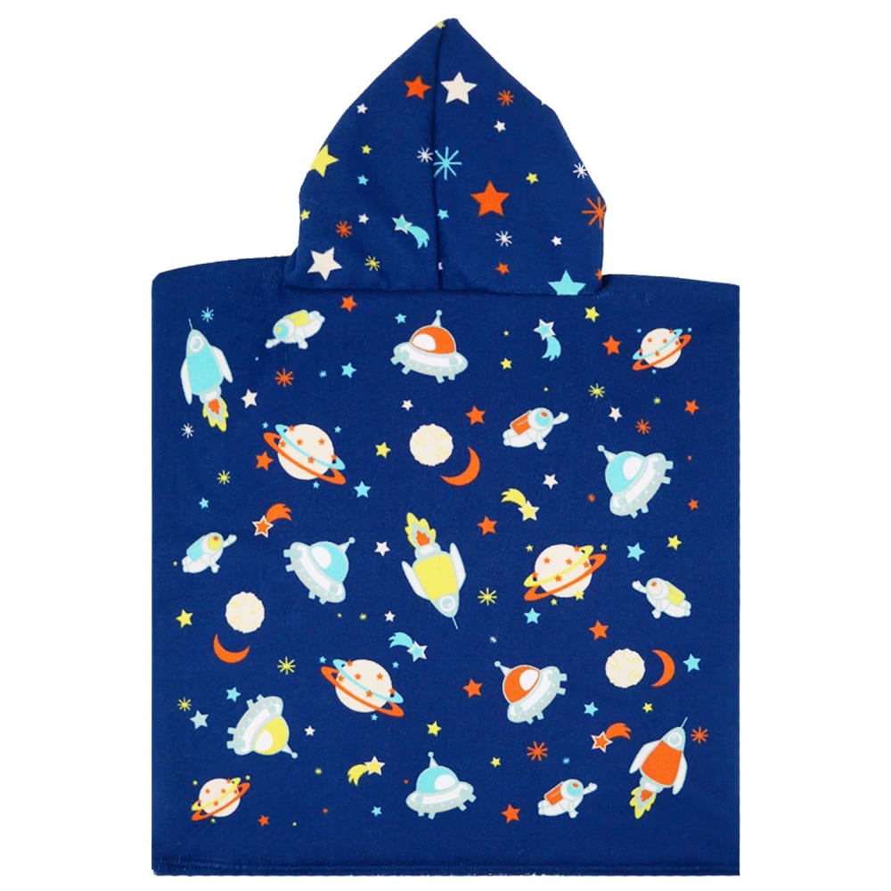 Poncho enfant microfibre Bleu  Poncho Galaxy 60x60 - Maisons du Monde