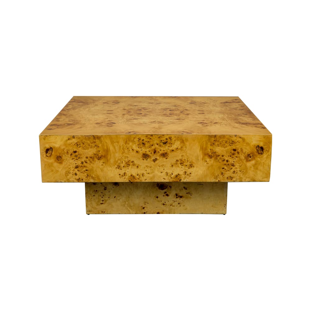 Table basse carrée en bois d'eucalyptus l 90 Table basse carrée en bois d'eucalyptus l 90