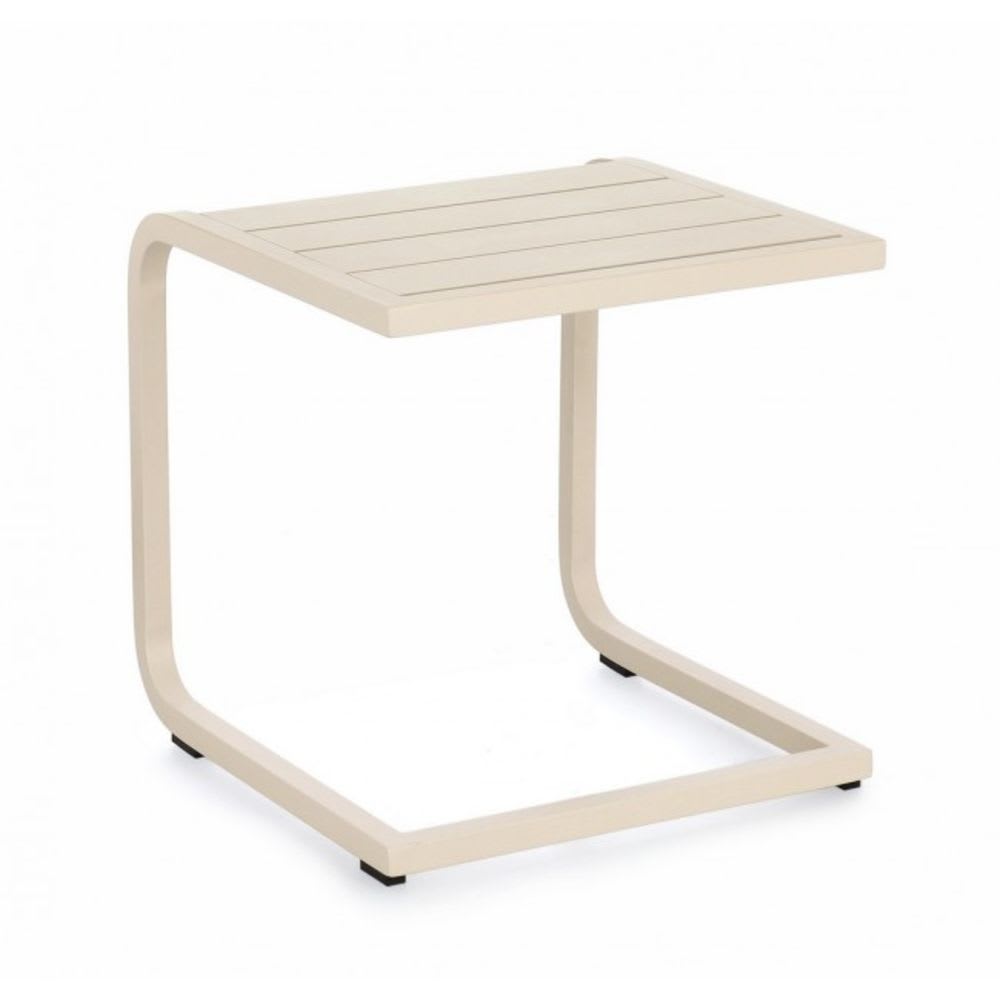 Table basse en aluminium beige