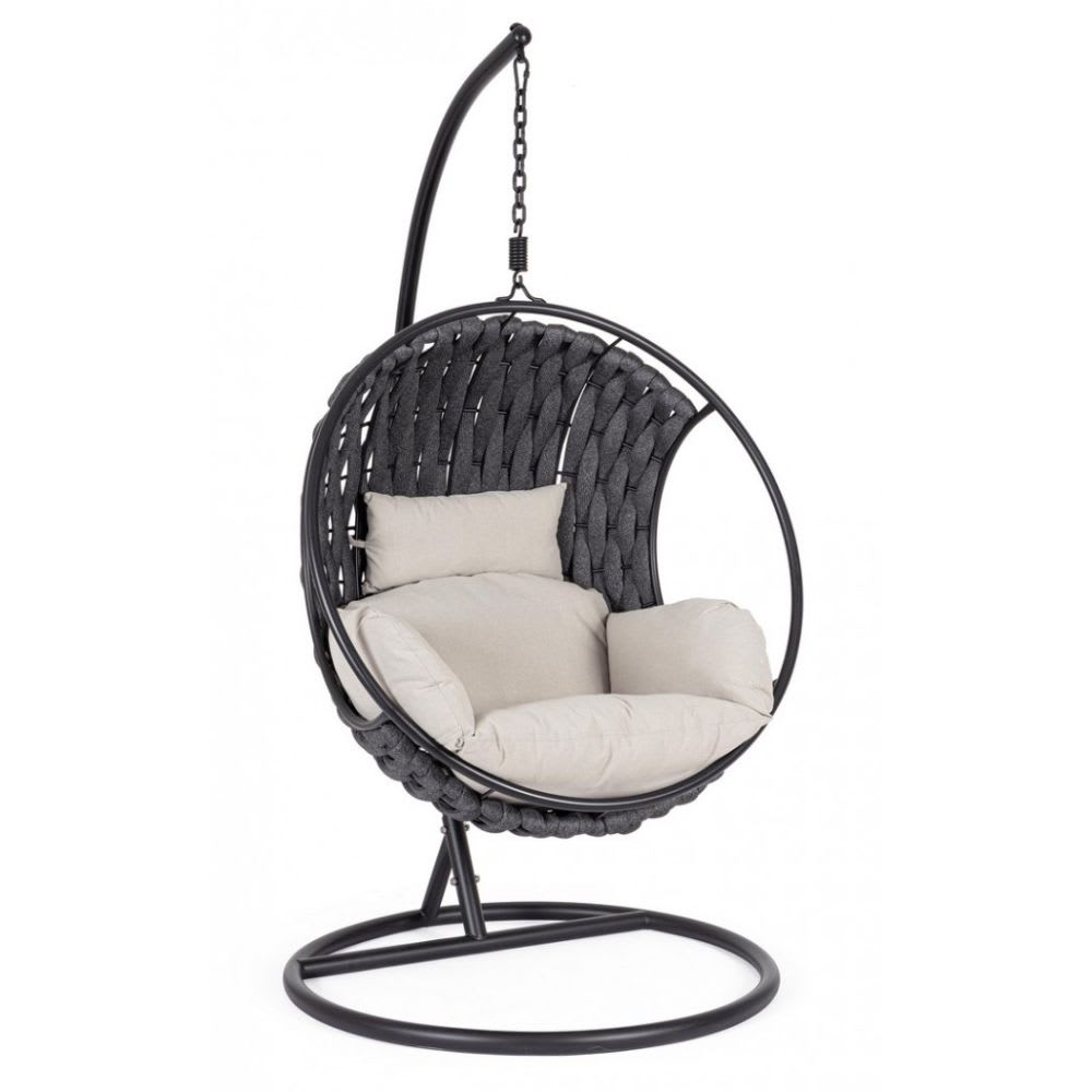 Fauteuil suspendu en - noir
