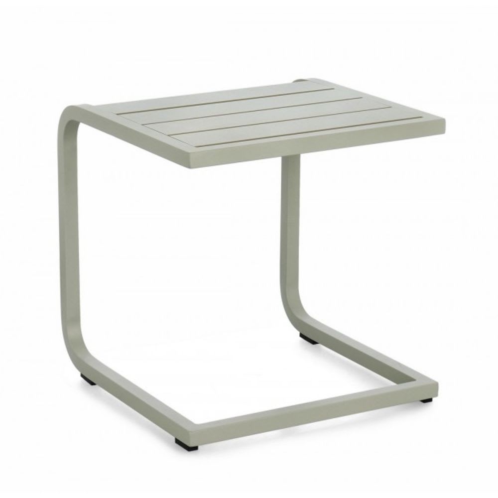 Table basse en aluminium vert clair