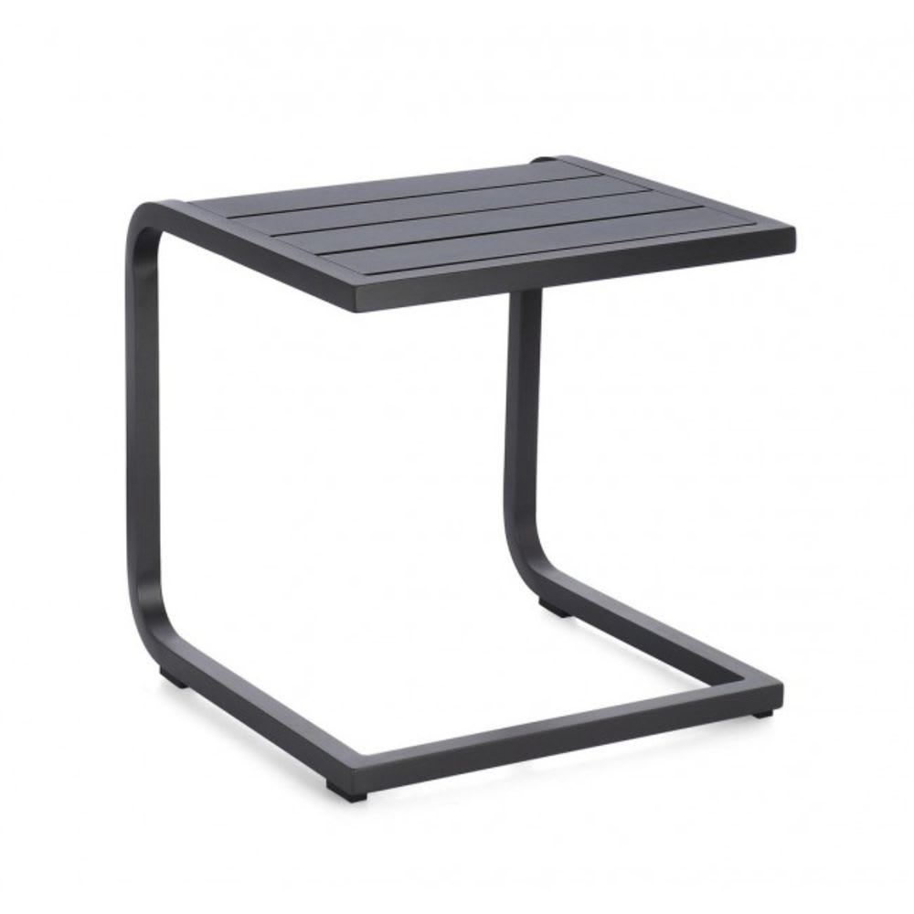 Table basse en aluminium anthracite