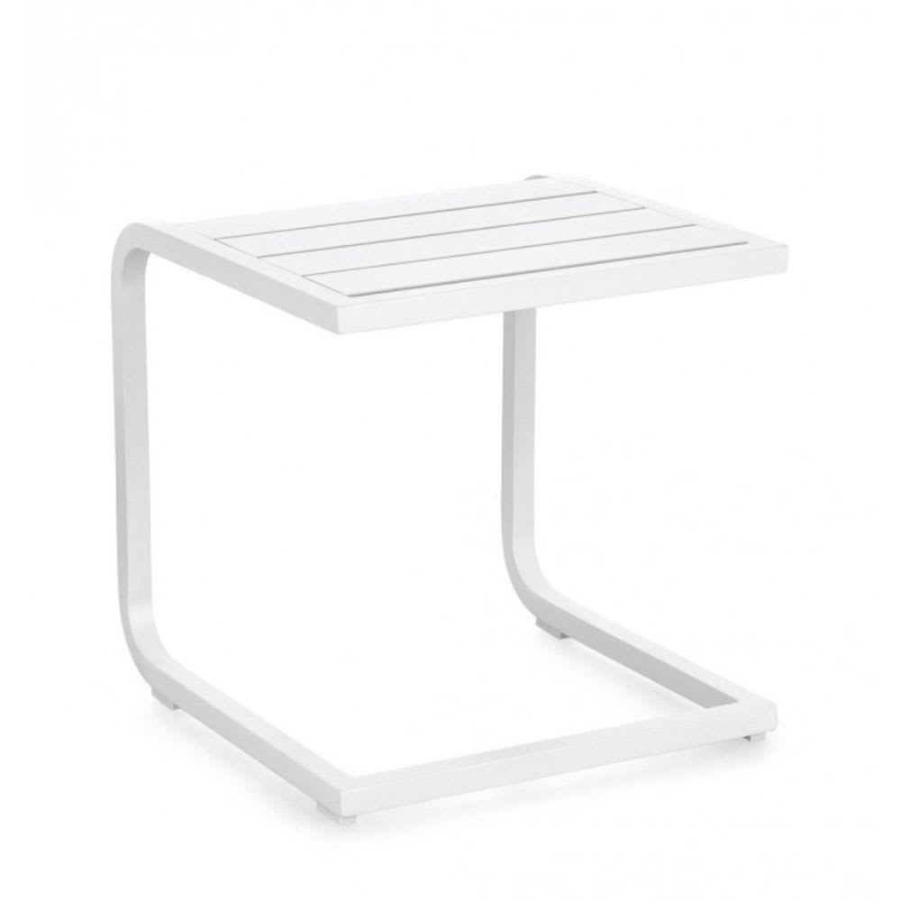 Table basse en aluminium blanc