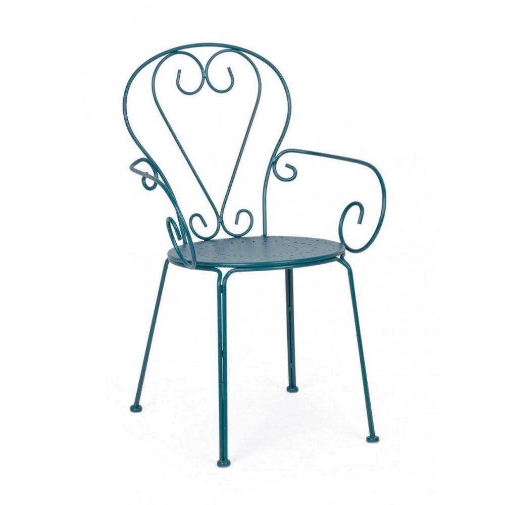 Lot de 4 chaises empilables - acier