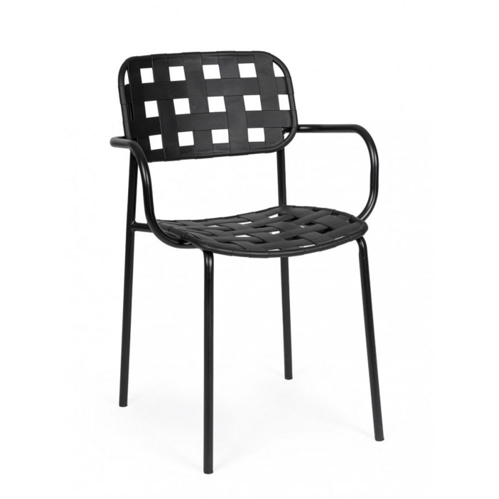 Ensemble de 4 chaises - structure noir