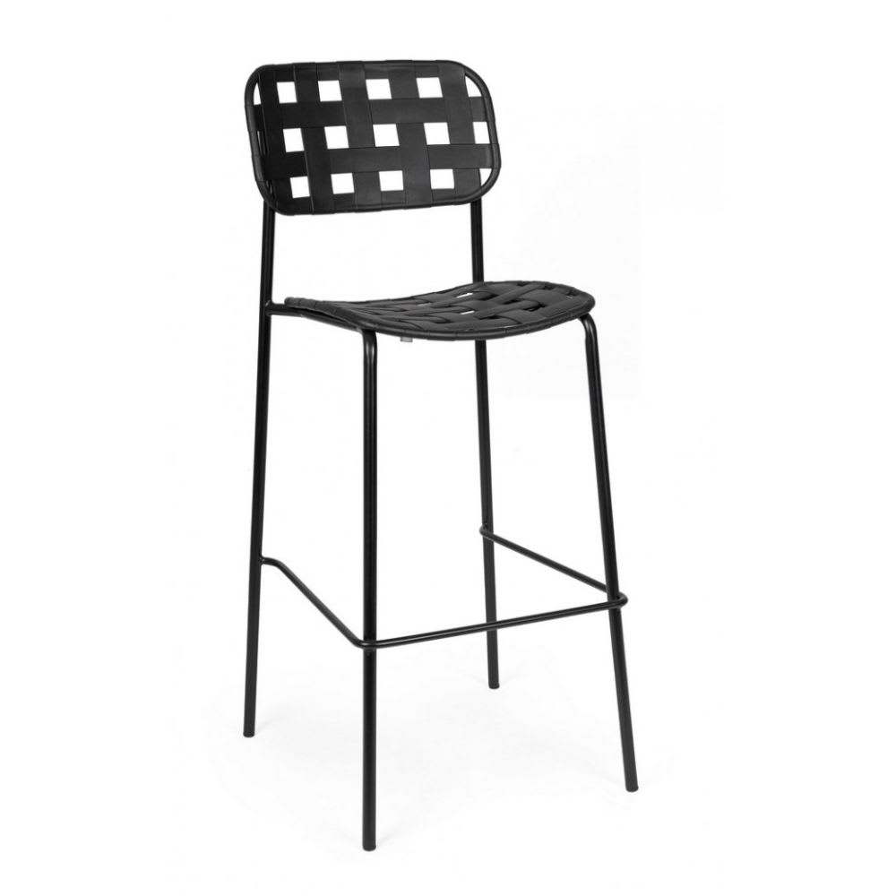 Ensemble de 4 tabourets - structure noir
