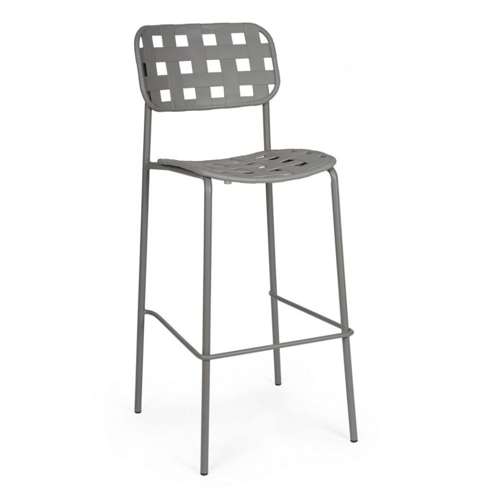 Ensemble de 4 tabourets - gris