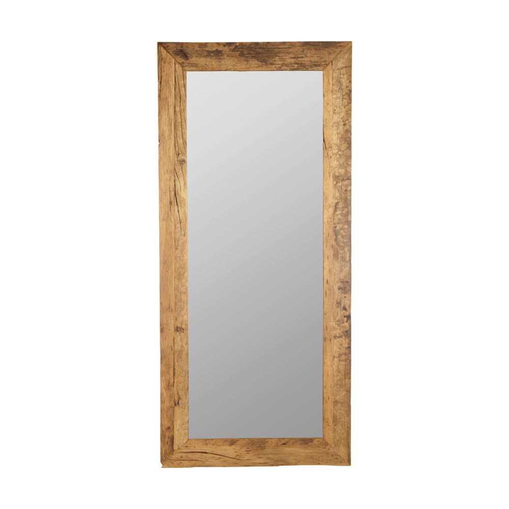Miroir en bois clair 210x95