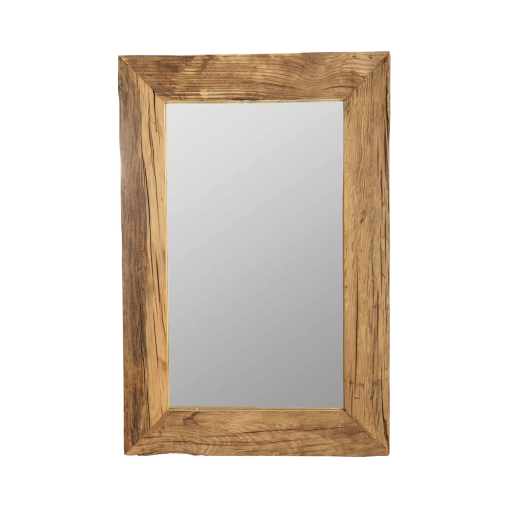 Miroir en bois clair 90x60