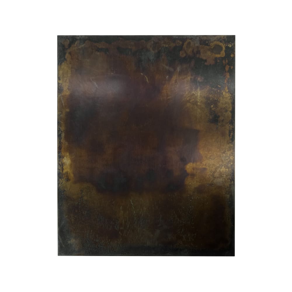 Planche en métal marron