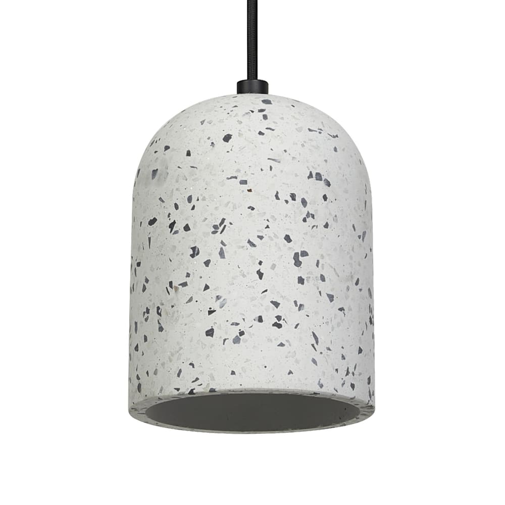 Suspension Pill en terrazzo blanc