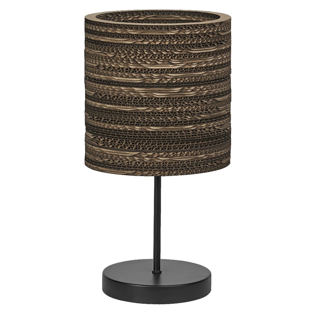 Lampe à poser Cardboard cylindre en carton alvéolé