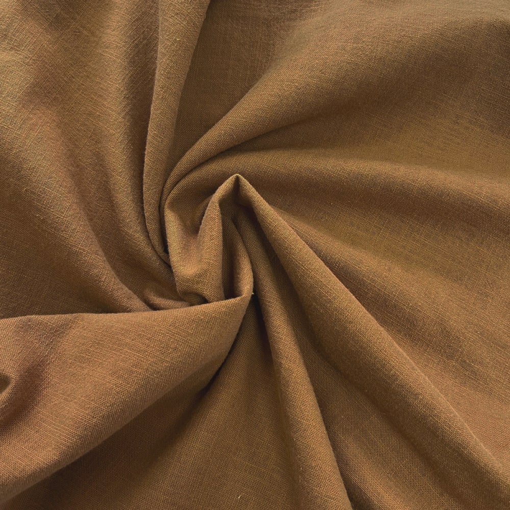 Parure de lit 2 personnes unie effet lin 260x240cm — vue 3