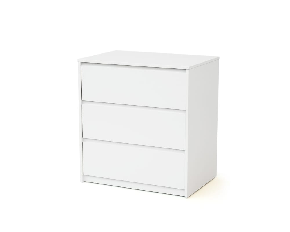 Webaby Kommode aus Holz mit 3 Schubladen – Weiß style industrial WEISS HOLZ Kinder