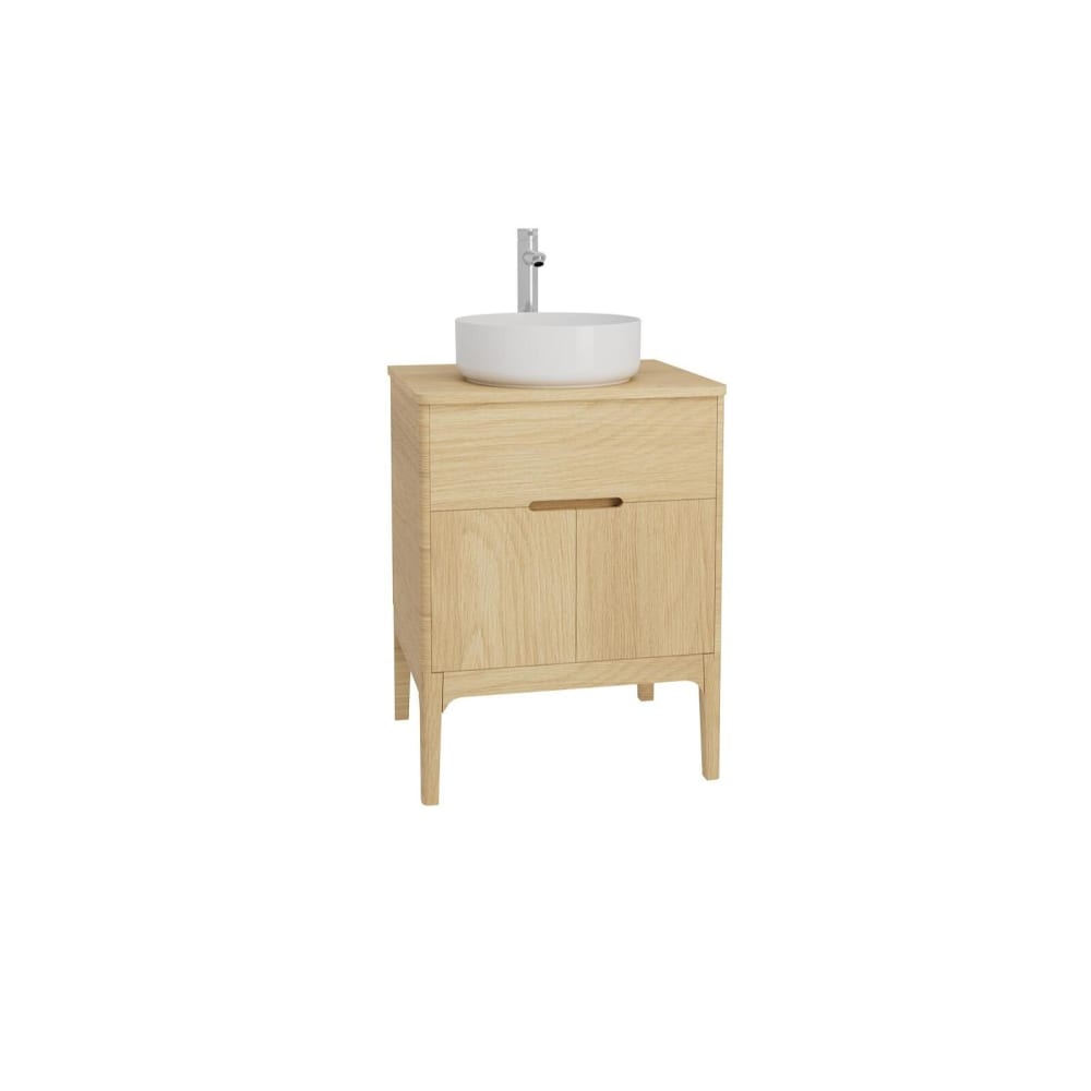 Ensemble meuble simple vasque  60cm + vasque + robinet