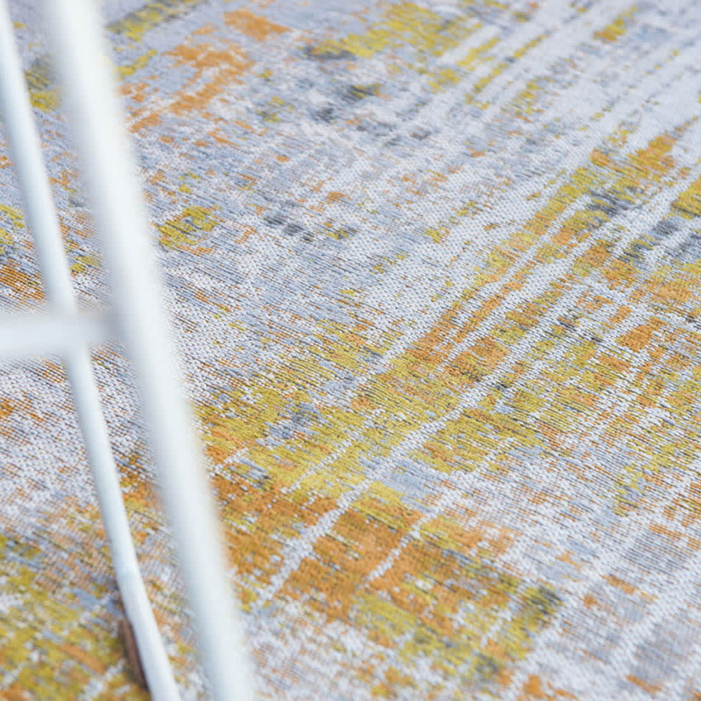 STREAKS - Teppich waschbar In-/Outdoor Gelb 240x240 - Maisons Du