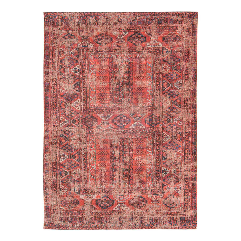 Louis de Poortere HADSCHLU - Teppich waschbar In-/Outdoor Rot 240x340 Rot Pes - Polyester