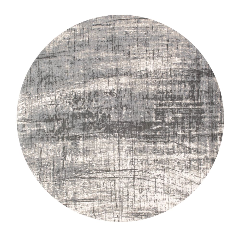 Louis de Poortere GRIFF - Teppich waschbar In-/Outdoor Grau 240x240 Grau Pes - Polyester