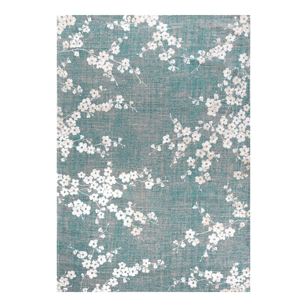 Louis de Poortere SAKURA - Teppich waschbar In-/Outdoor Blau 240x340 Blau Pes - Polyester