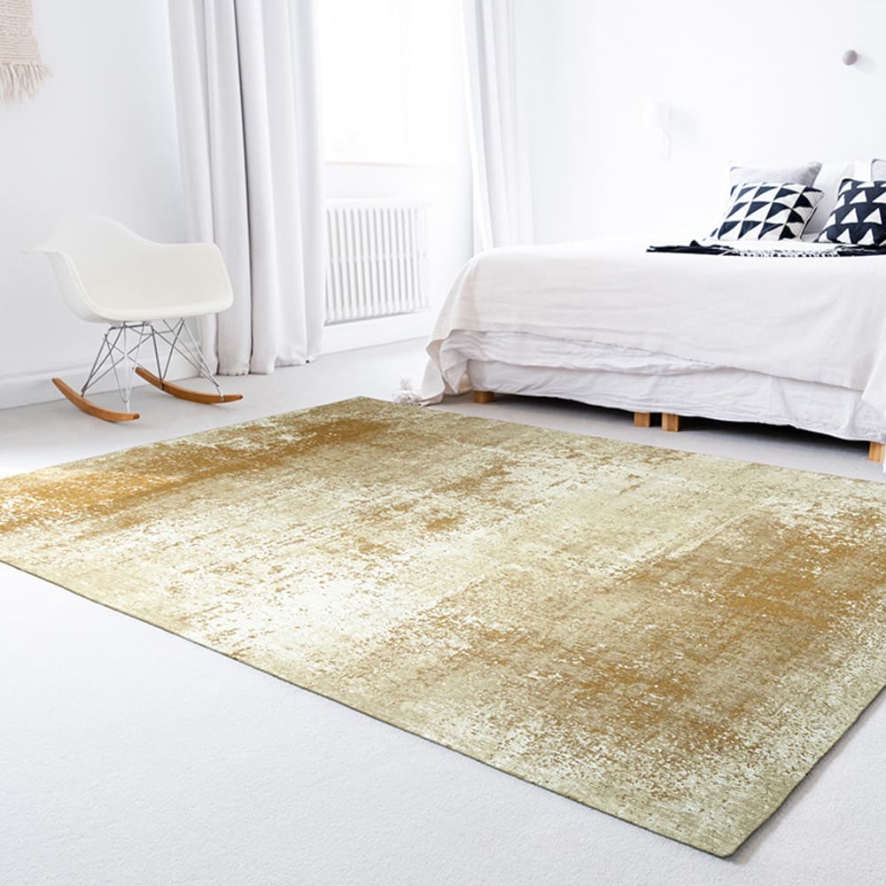 Louis de Poortere VIRGIN LAND - Teppich waschbar In-/Outdoor Gelb 170x240 Beige Pes - Polyester