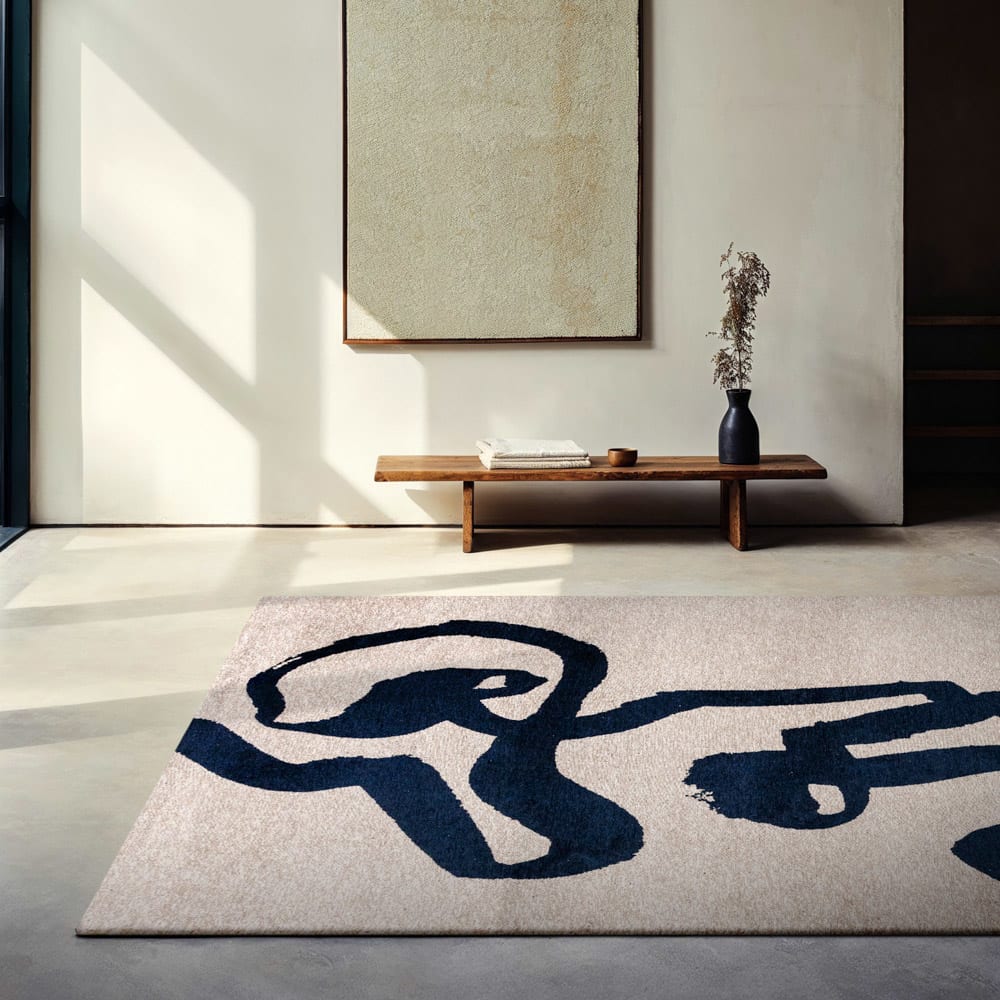 Teppich waschbar In-/Outdoor Blau 200x280 - Maisons Du Monde